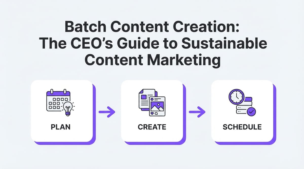 Batch Content Creation: The CEO’s Guide to Sustainable Content Marketing
